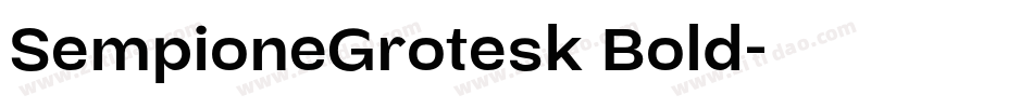 SempioneGrotesk Bold字体转换
